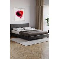 Home Discount Vida Designs Lisbon Double Faux Leather Bed Frame UKFR Fabric Storage in Black