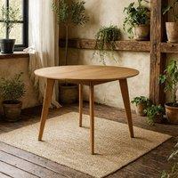 Wyld Haus Saffron Small Round Dining Table Walnut Effect in Natural