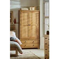 Julian Bowen Marlborough 2 Door 2 Drawer Wardrobe in Natural