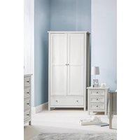 Julian Bowen Maine 2 Door 1 Drawer Wardrobe in Light Grey