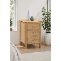 Julian Bowen Cotswold 3 Drawer Bedside Table in Light Oak