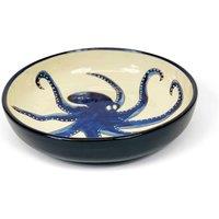 Verano Spanish Ceramics Signature Blue & White Octopus Hand Painted Ceramic Large Bowl 27cm