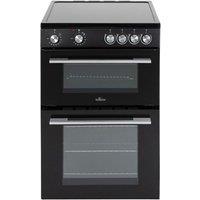 Willow Freestanding Electric Twin Cavity Cooker with Ceramic Hob in Black