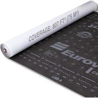 Novecrafto Breathable Membrane Membrane Roofing Underlay 120 GSM - Roll 1.5x50m in Black