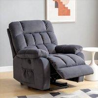 BTM Power Lift Recliner with Massage & Heat, USB Ports in Grey