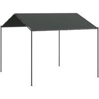 Berkfield Home Canopy Tent Anthracite 4x3 m Steel & Fabric in Dark Grey