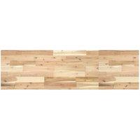Berkfield Home Floating Shelf 120x40x4 cm Untreated Solid Wood Acacia in Brown | Size: 120 x 40 x 4 cm