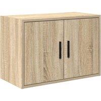 Berkfield Home Garage Wall Cabinet Sonoma Oak Engineered Wood in Light Tan