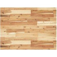 Berkfield Home Table Top Rectangular 100x60x4 cm Solid Wood Acacia in Brown | Size: 100 x 60 x 4 cm