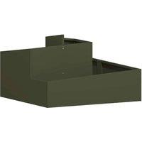 Berkfield Home Planter Olive Green 80x80x50 cm Cold-rolled Steel | Size: 80 x 80 x 50 cm