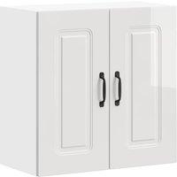 Berkfield Home Kitchen Wall Cabinet Kalmar High Gloss White Engineered Wood