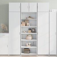 Berkfield Home Highboard White 70x41x185 cm Engineered Wood | Size: 70 x 41 x 185 cm