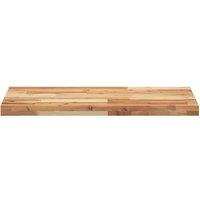 Berkfield Home Versatile Bathroom Vanity Top Oil Finished 100x40x4 cm Solid Wood in Brown | Size: 100 x 40 x 4 cm