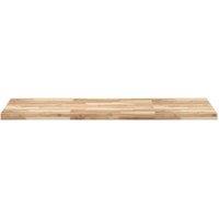 Berkfield Home Versatile Bathroom Vanity Top Untreated 140x60x4 cm Solid Wood Acacia in Brown | Size: 140 x 60 x 4 cm
