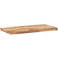 Berkfield Home Compact Floating Shelves 2 pcs 100x40x4 cm Oil Finished Solid Woo in Brown | Size: 100 x 40 x 4 cm