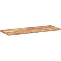 Berkfield Home Compact Floating Shelves 2 pcs 80x30x2 cm Oil Finished Solid Wood in Brown | Size: 80 x 30 x 2 cm