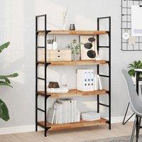 Berkfield Home Floating Shelves 2 pcs 100x30x4 cm Oil Finished Solid Wood Acacia in Brown | Size: 100 x 30 x 4 cm