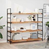 Berkfield Home Floating Shelf 120x40x4 cm Oil Finished Solid Wood Acacia in Brown | Size: 120 x 40 x 4 cm