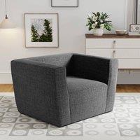 EONLION Inflatable Sofa Portable Blow Up Couch in Dark Grey | Size: 100 cm
