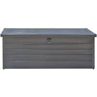 SPETLEK 600 L Metal Garden Storage Box in Grey | Size: 0.6m2