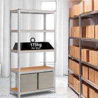 EONLION 5 Tier Racking Shelf Heavy Duty Garage Shelving in Brown | Size: 1000mm 2000mm