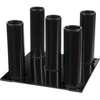 Nordara Vertical Barbell Storage Stand 5 Holes in Black