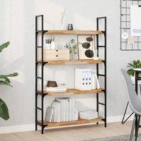 Berkfield Home Floating Shelf 100x20x4 cm Oil Finished Solid Wood Acacia in Brown | Size: 100 x 20 x 4 cm