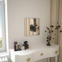 Berkfield Home Wall Mirror 40x40 cm Square Glass in Silver