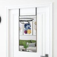 Berkfield Home Door Mirror Black 40x80 cm Glass & Aluminium
