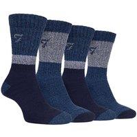 FARAH Men's 2 Pack Thermal Walking Boot Socks in Navy | Size: 6-11