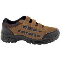 Dek Men's Ascend Triple Touch Fastening Trek Hiking Trail Shoes in Khaki | Size: 12
