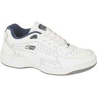 Dek Men's Orleans Fuller Fitting Trainers in White | Size: 8