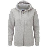 Russell Men's Authentic Full Zip Hooded Sweatshirt Hoodie in Grey | Size: Large