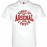 Arsenal FC Men's Logo T-Shirt in White | Size: Large