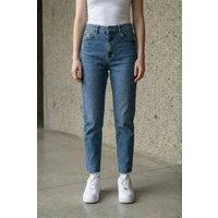 MyFashion Women's High Waist Skinny Leg Denim Pants in Blue | Size: Small
