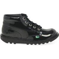 Kickers Women's 'Chi' Senior Boots in True Black | Size: 6