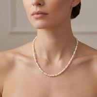 Gold Trip Women's Timeless Pearl Choker Necklace in Natural White