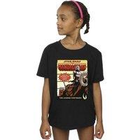 Star Wars Girl's Bumpy Ride Cotton T-Shirt in Black | Size: 9 Years
