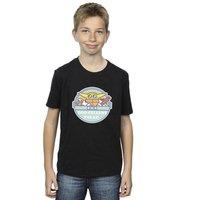 Star Wars Boy's The Mandalorian Eggcellent Easter T-Shirt in Black | Size: 5-6 Years