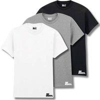No Chaos Men's Logo 3 Pack T-Shirts - White/Grey/Black | Size: 5XL