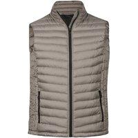 TEE JAYS Men's Zepelin Padded Body Warmer in Grey | Size: Medium