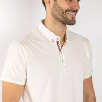 CLAUDIO LUGLI Men's SIGNATURE CLASSIC POLO SHIRT in White | Size: 2XL