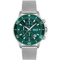 BOSS Men's 1513905 Admiral 45mm Quartz Watch in Silver