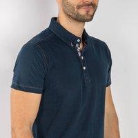 CLAUDIO LUGLI Men's SIGNATURE CLASSIC POLO SHIRT in Navy | Size: XL