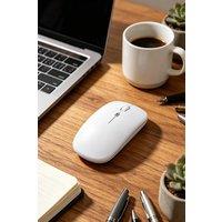 Living and Home Slim 2.4G Wireless Mouse with USB Receiver, White