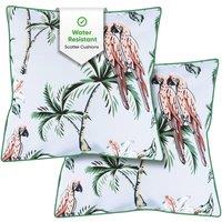 Gardenwize Pack of 2 Pink Parrot Scatter Cushions