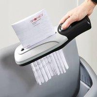 Bergstrom Handheld USB & Battery-Powered Paper Shredder, H7.5 x W26cm in Silver