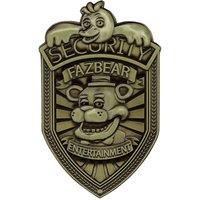 Five Nights At Freddy's Limited Edition Replica Security Badge - Antique Brass Edition in Metallics