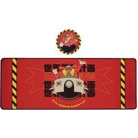 Sonic the Hedgehog Officially Licensed Dr. Eggman Deskpad & Coaster Set in Red