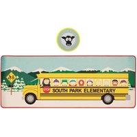 South Park Elementary School Bus Desk Pad & Coaster Set - Non Slip in Yellow